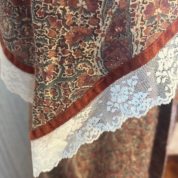 vintage 70sCandi Jones of California maxi dress angel sleeves - Picture 5 of 7